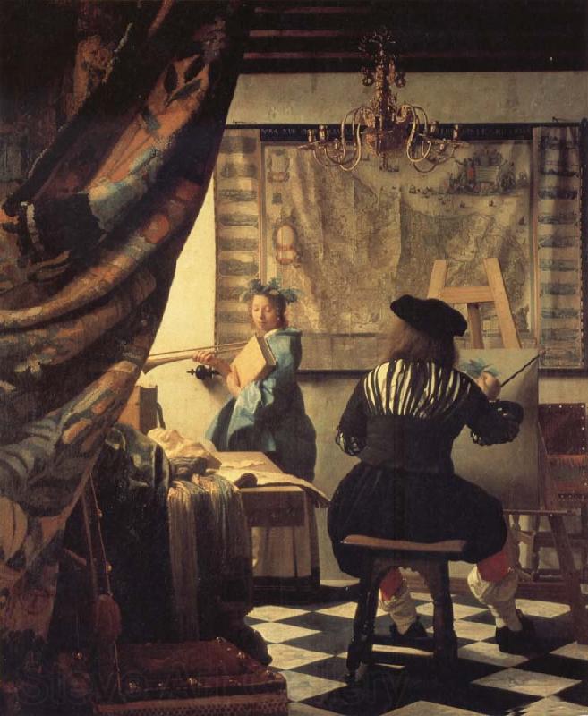 Jan Vermeer Die Malkunst Germany oil painting art